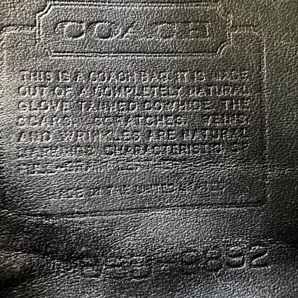 Vintage Coach Style 9892 Chrystie Black Leather Crossbody Bag Made in USA Purse - Picture 9 of 9